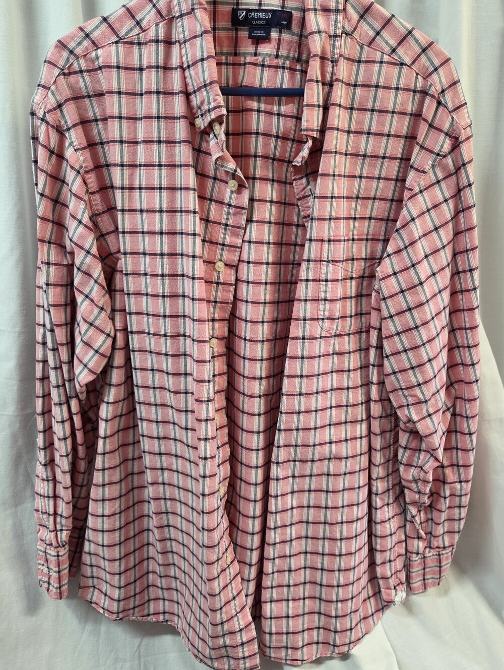 Daniel Cremieux Pink Plaid Button-Down Shirt